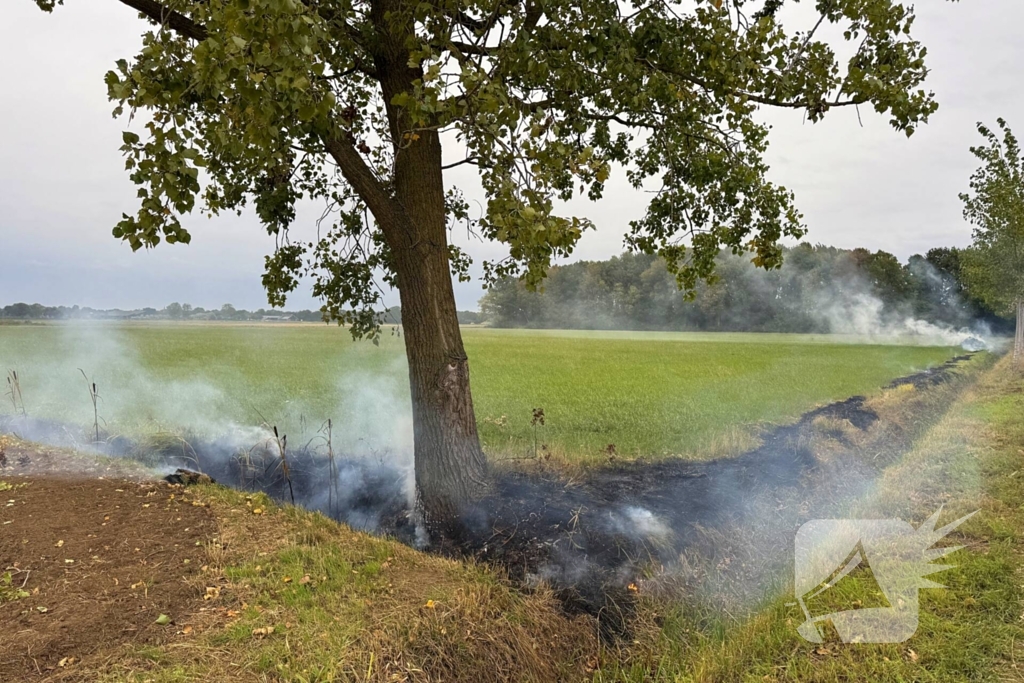 Brand in weiland vergt snelle actie van brandweer