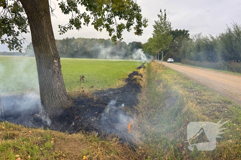 Brand in weiland vergt snelle actie van brandweer