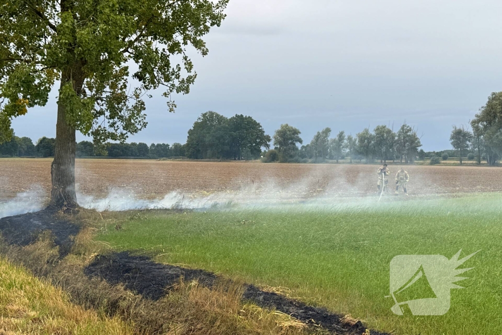 Brand in weiland vergt snelle actie van brandweer