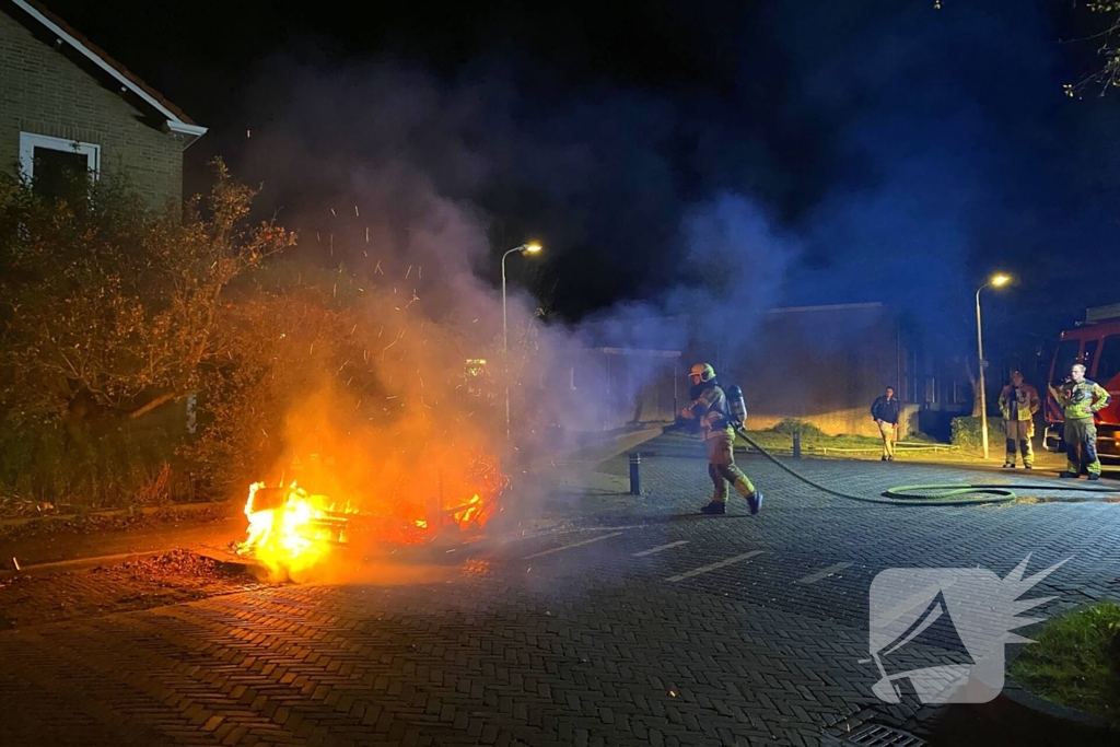Buitenbrand door vermoedelijke brandstichting