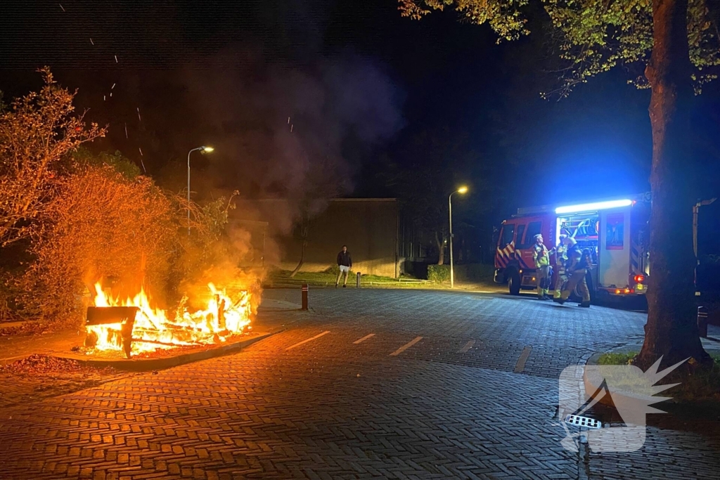 Buitenbrand door vermoedelijke brandstichting