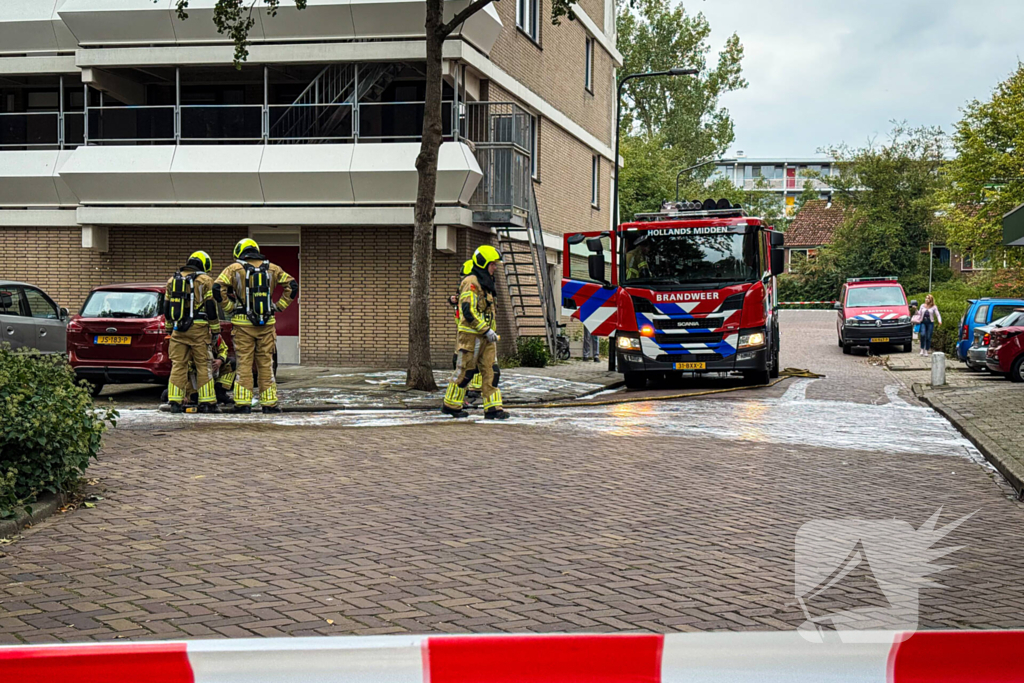 Brandweer doet onderzoek naar gaslucht