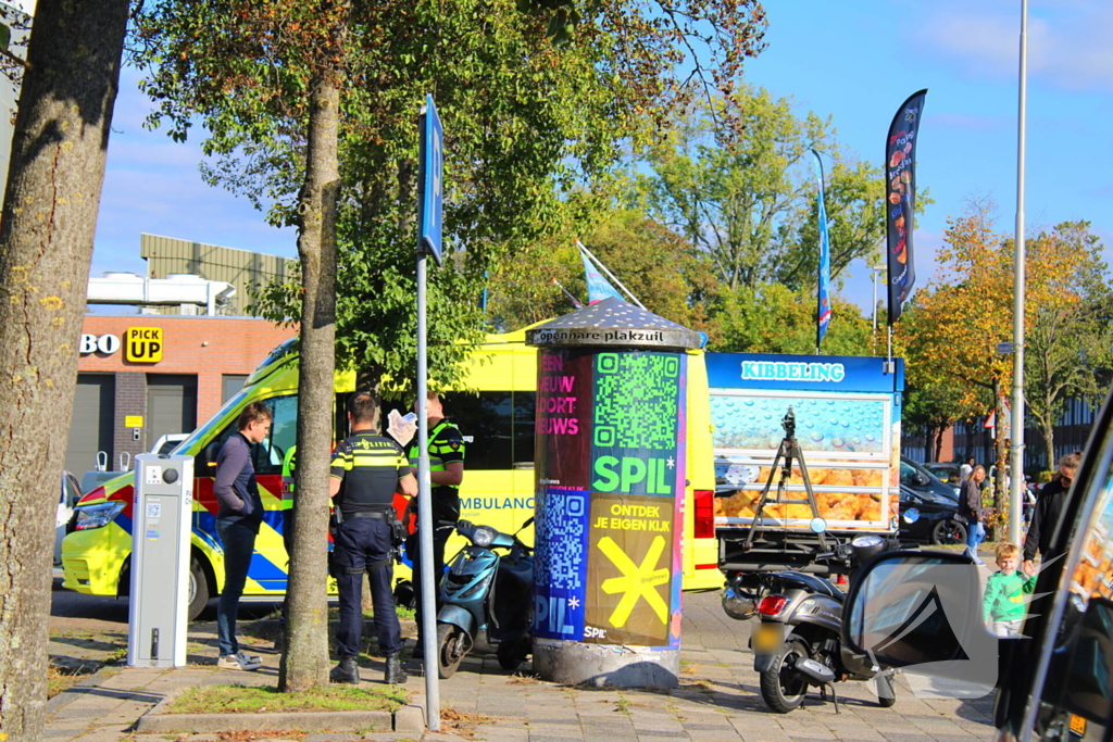 Scooterrijder gewond bij aanrijding