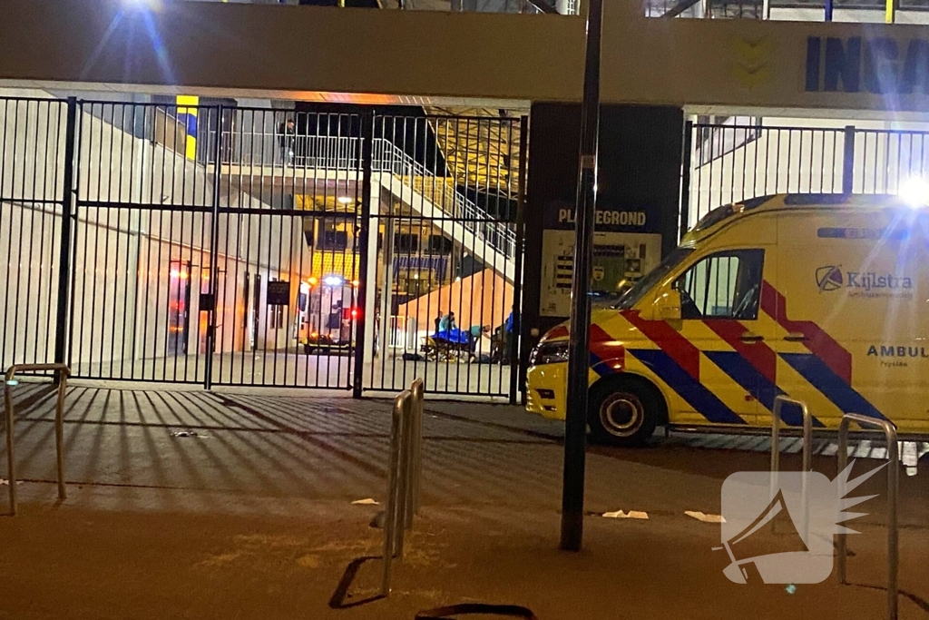 Zwaargewonde na val van trap in Cambuur stadion Leeuwarden