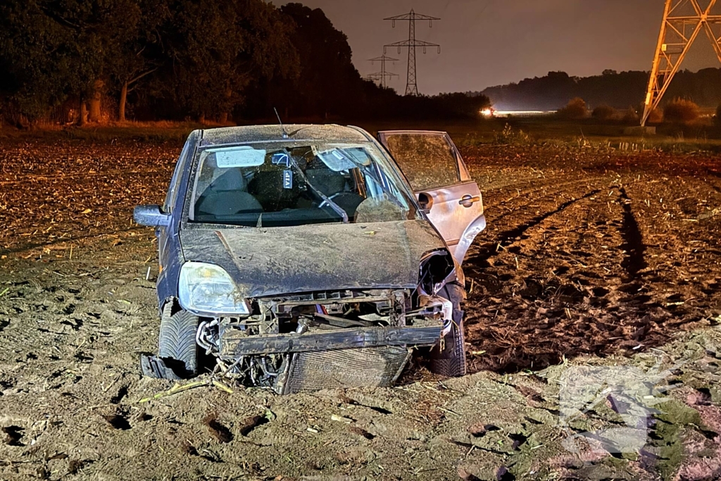 Bestuurder gewond bij eenzijdig ongeval