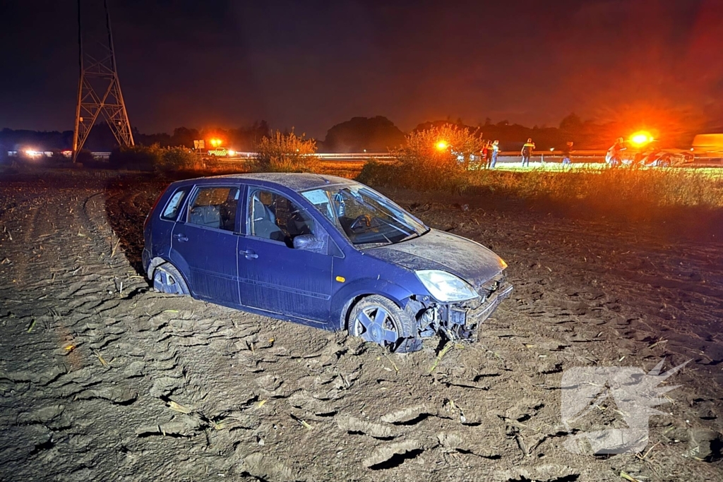 Bestuurder gewond bij eenzijdig ongeval