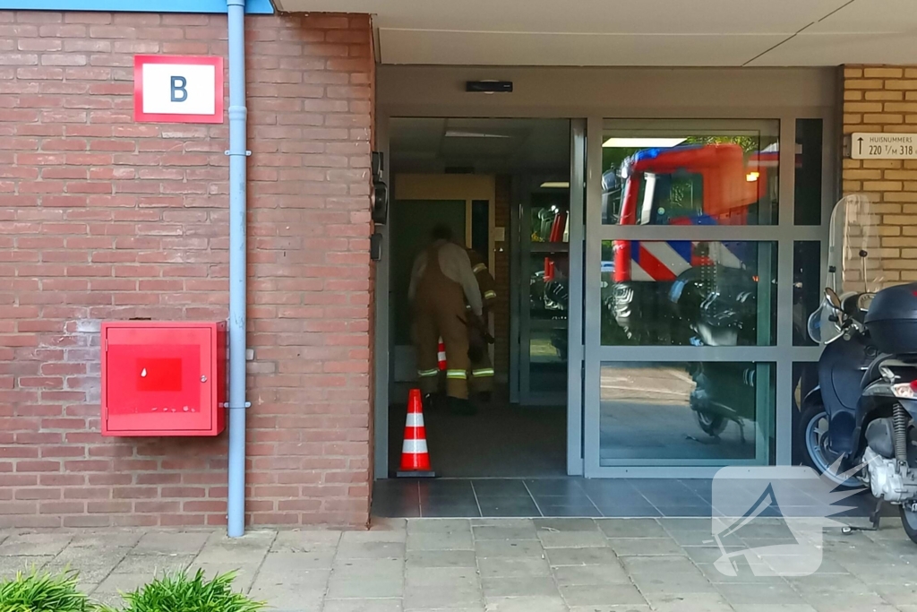 Gaslucht geroken in flatgebouw