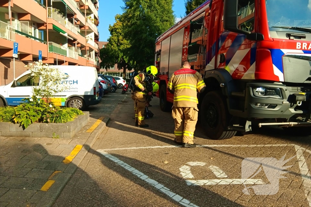Gaslucht geroken in flatgebouw
