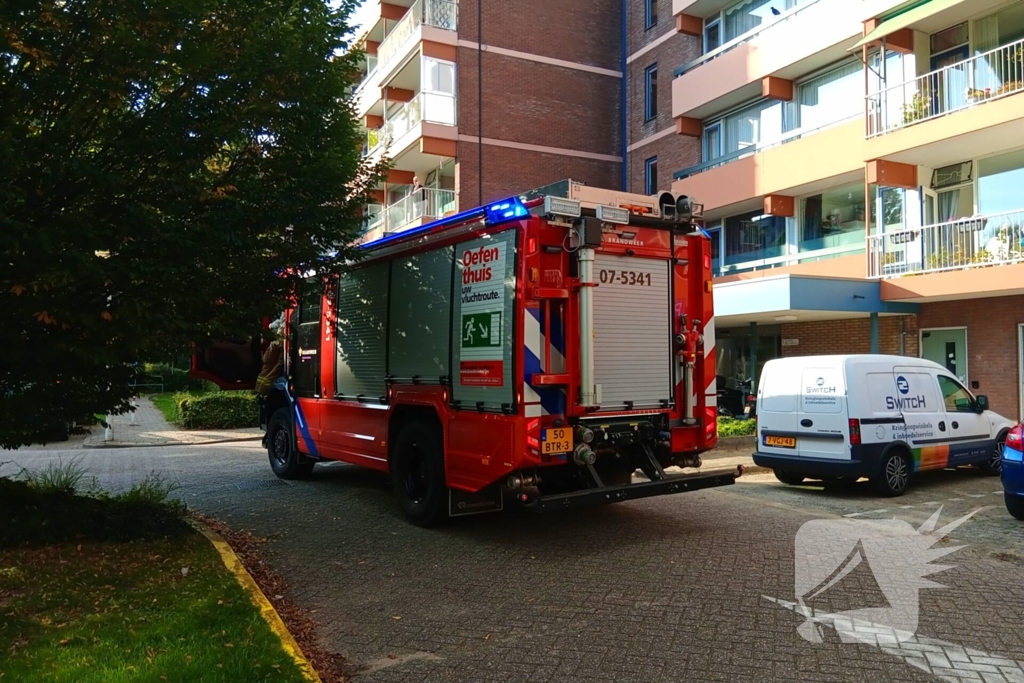 Gaslucht geroken in flatgebouw