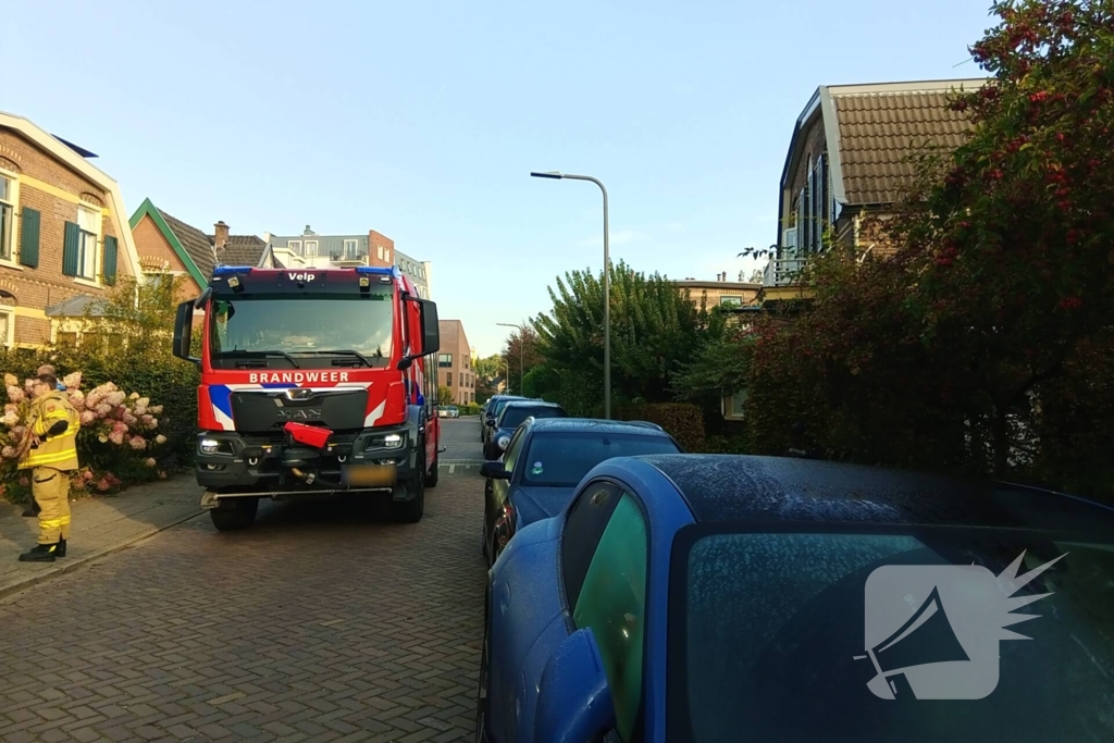 Gaslek na werkzaamheden