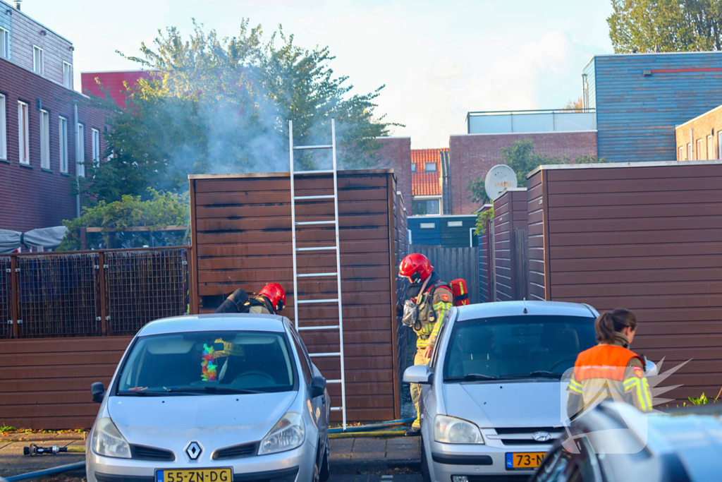 Brand in tuinschuur vereist ingrijpen brandweer