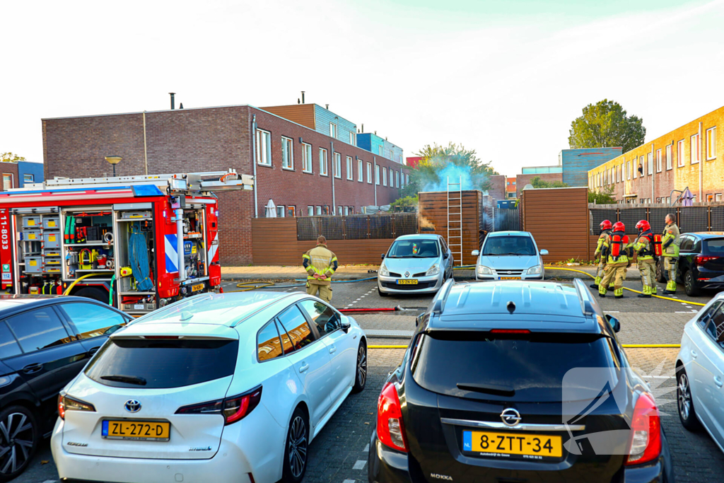 Brand in tuinschuur vereist ingrijpen brandweer