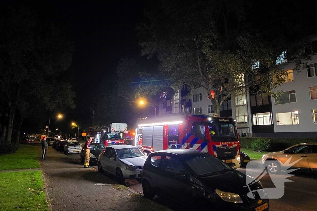 Brand in kelder van flatgebouw