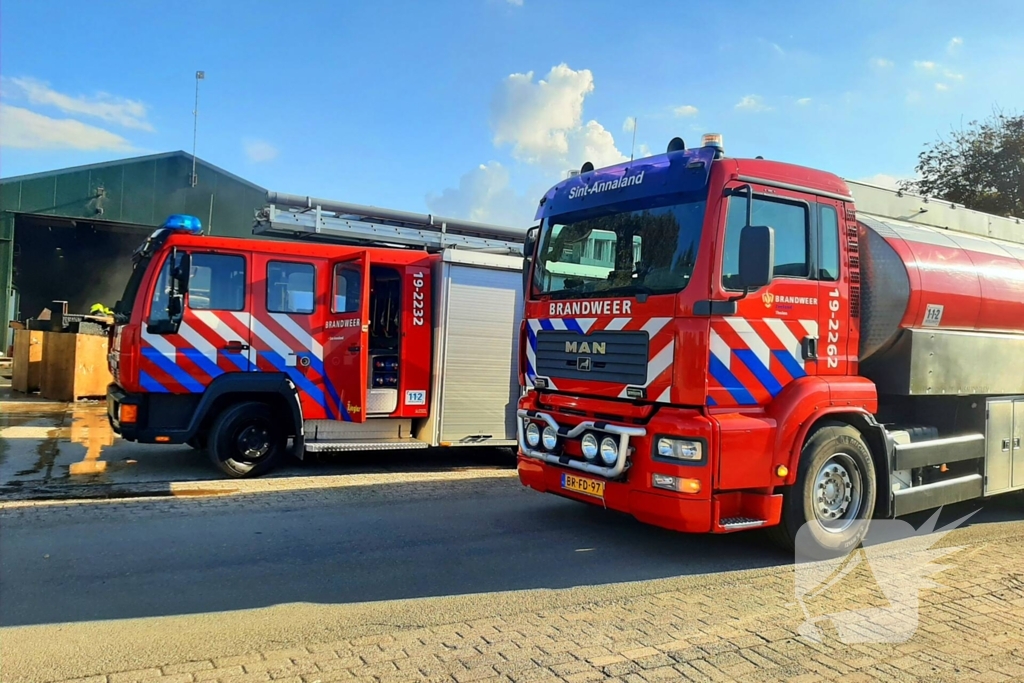 Brand in agrarische schuur