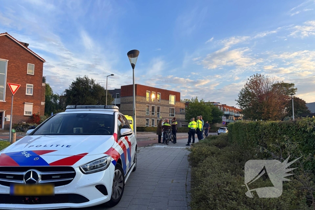 Fietser gewond bij botsing met auto
