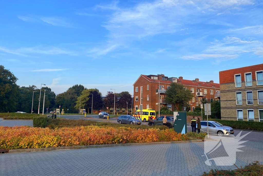 Fietser gewond bij botsing met auto