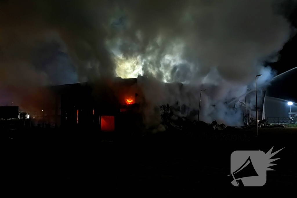 Blusrobot ingezet bij grote brand