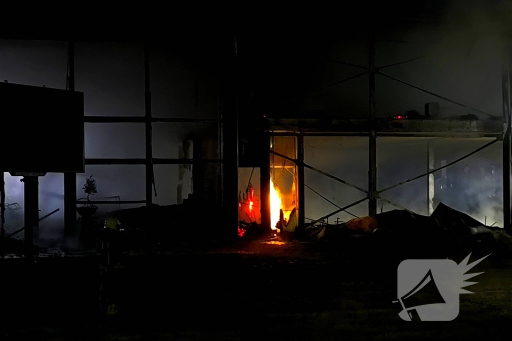 Blusrobot ingezet bij grote brand