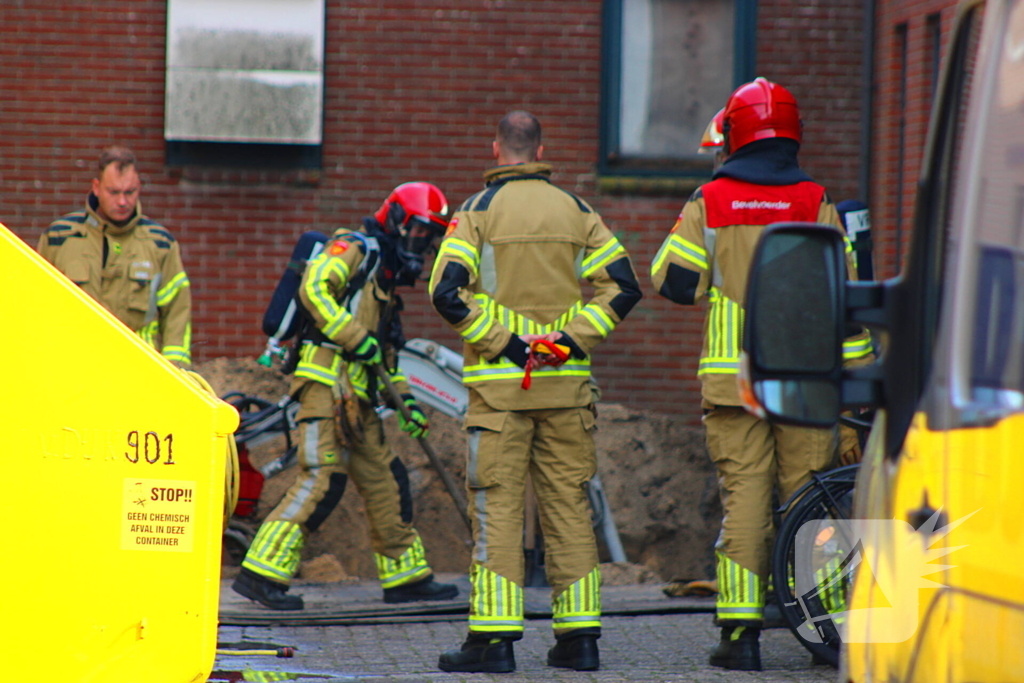 Gaslekkage door graafwerk