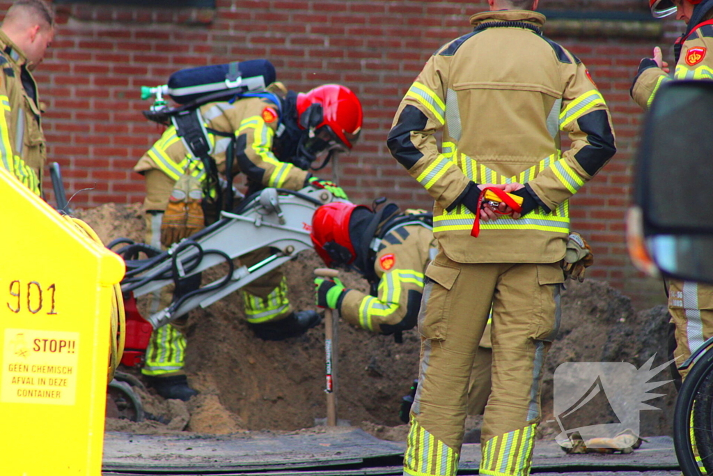 Gaslekkage door graafwerk