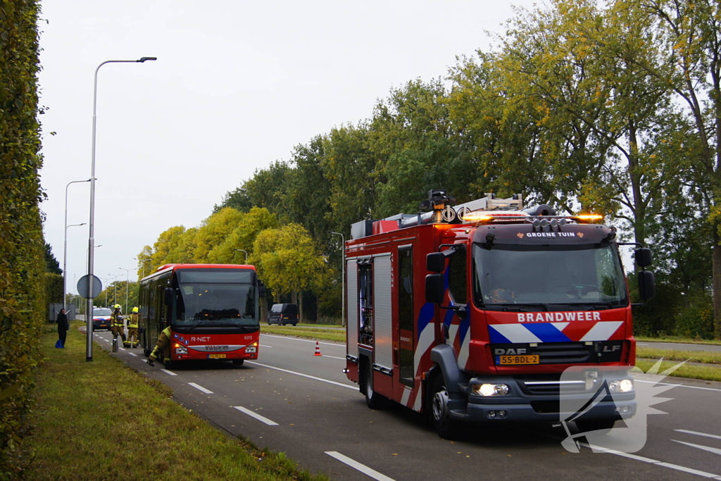 Spoedinzet voor mogelijke busbrand