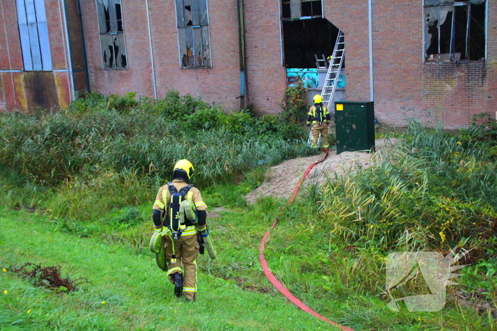 Brand in leegstaand pand