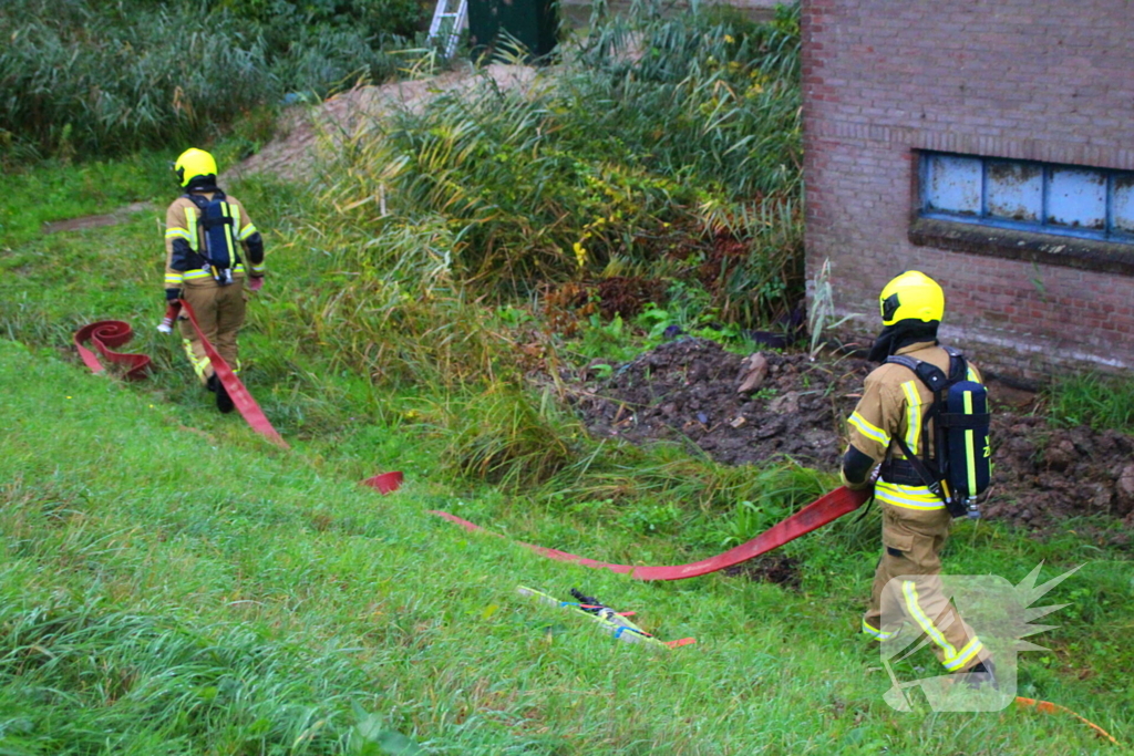 Brand in leegstaand pand