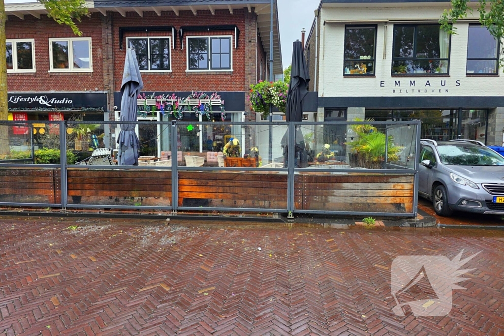 Brand op terras van restaurant geblust