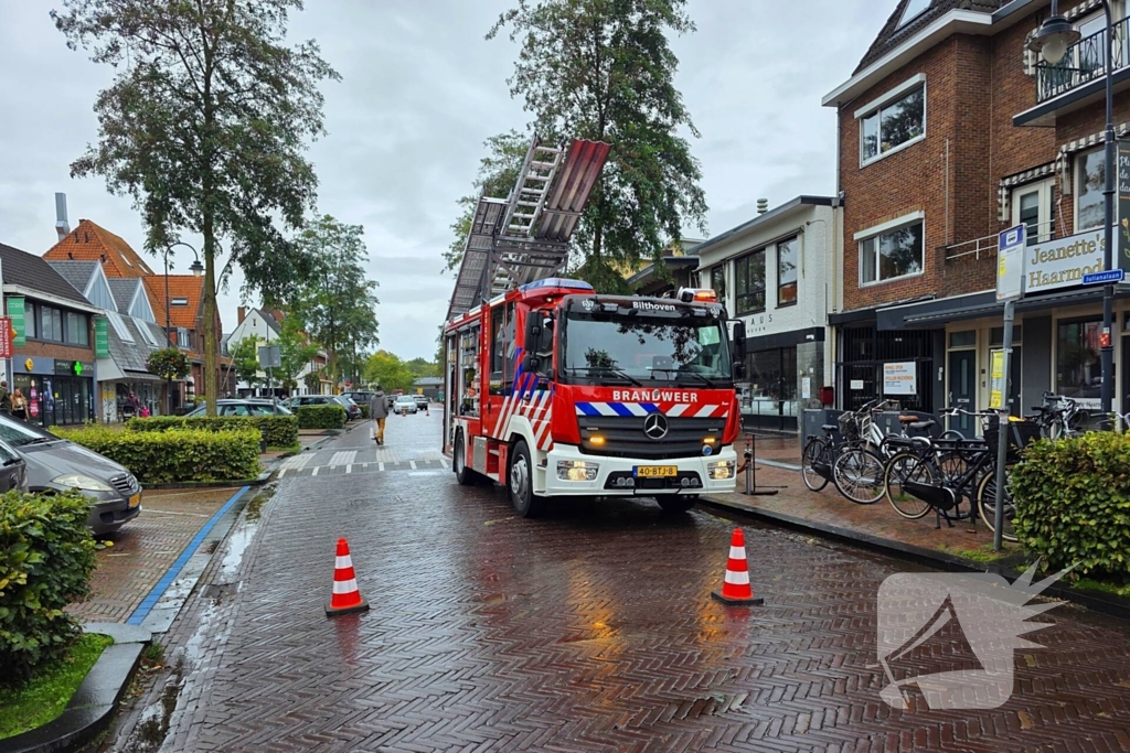 Brand op terras van restaurant geblust