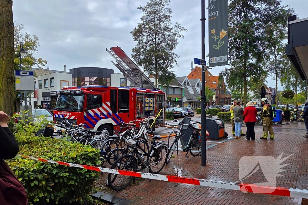 Brand op terras van restaurant geblust