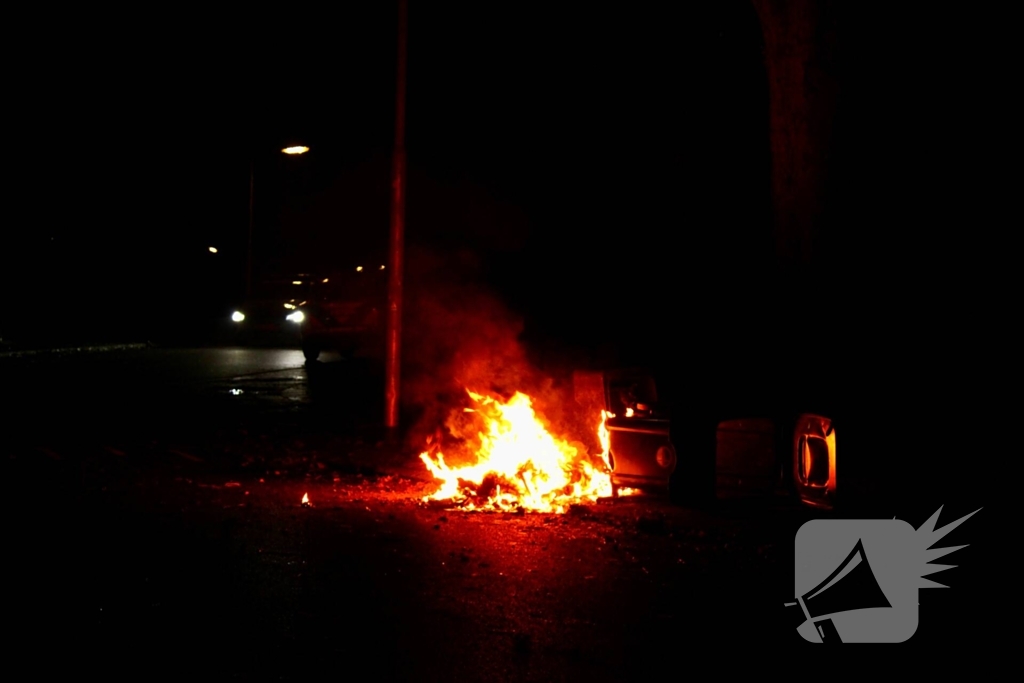 Containers in brand geblust