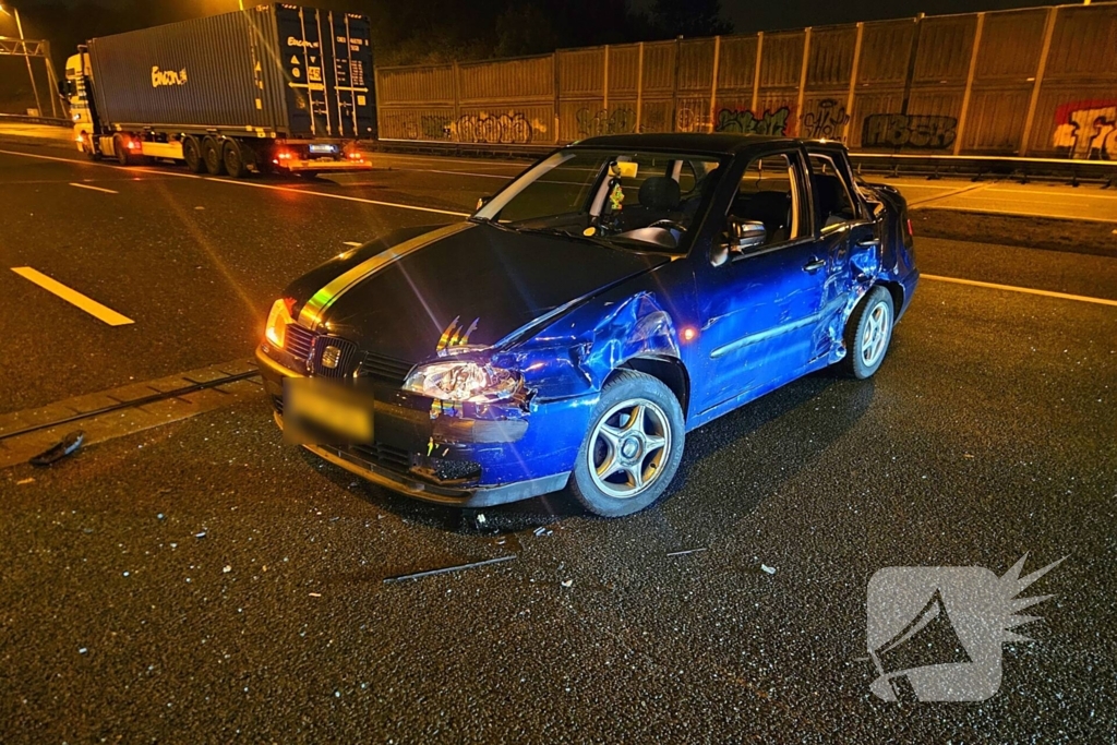 Snelweg deels afgesloten na ongeval