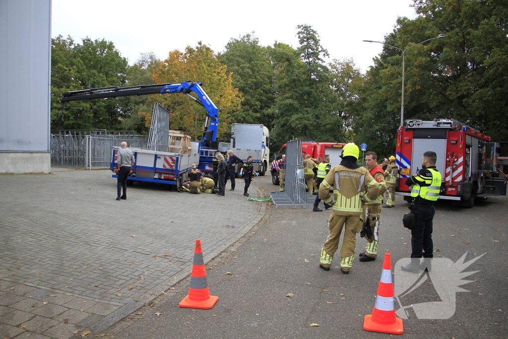 Zwaargewonde bij laadincident