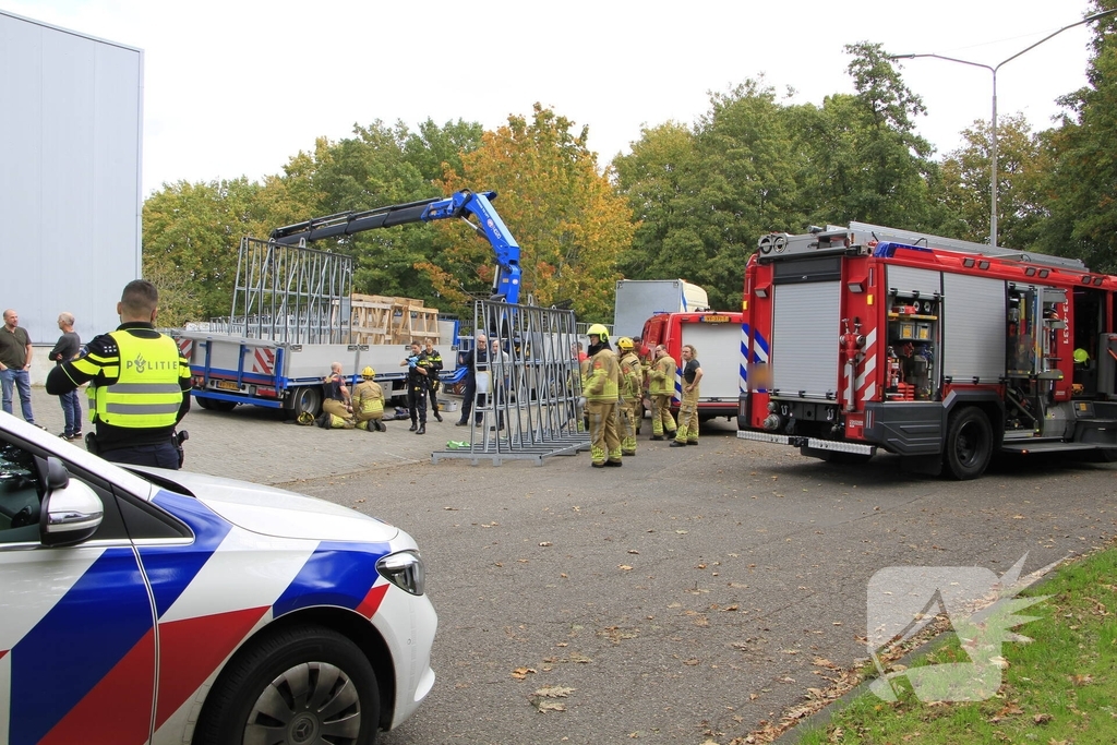 Zwaargewonde bij laadincident