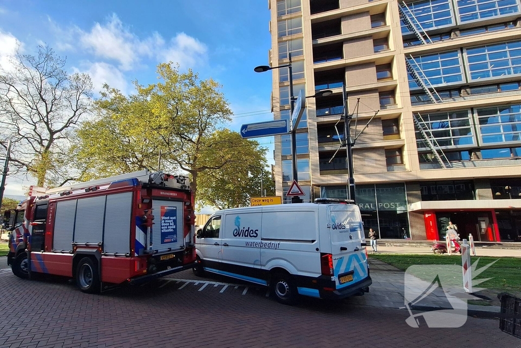 Waterlekkage veroorzaakt overlast bij kantoorpand