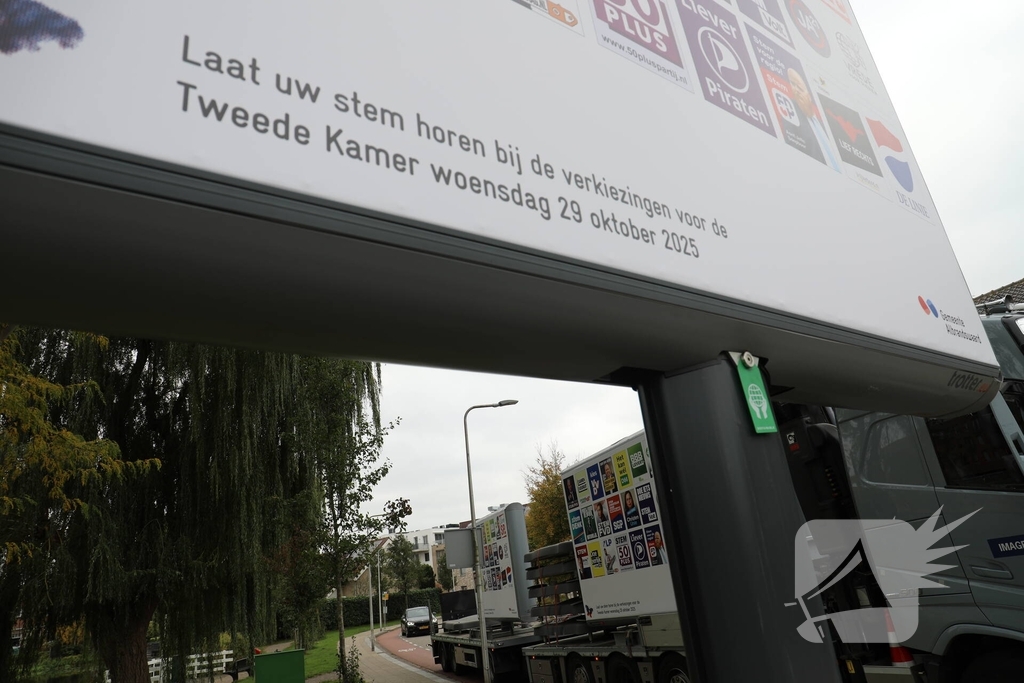 Straten gevuld met campagneposters