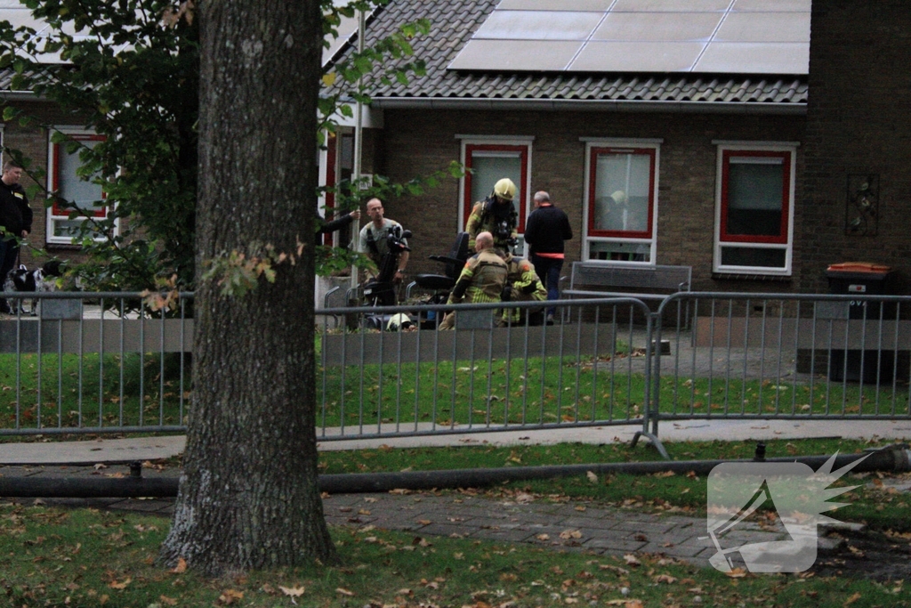 Scootmobiel onderzocht door brandweer
