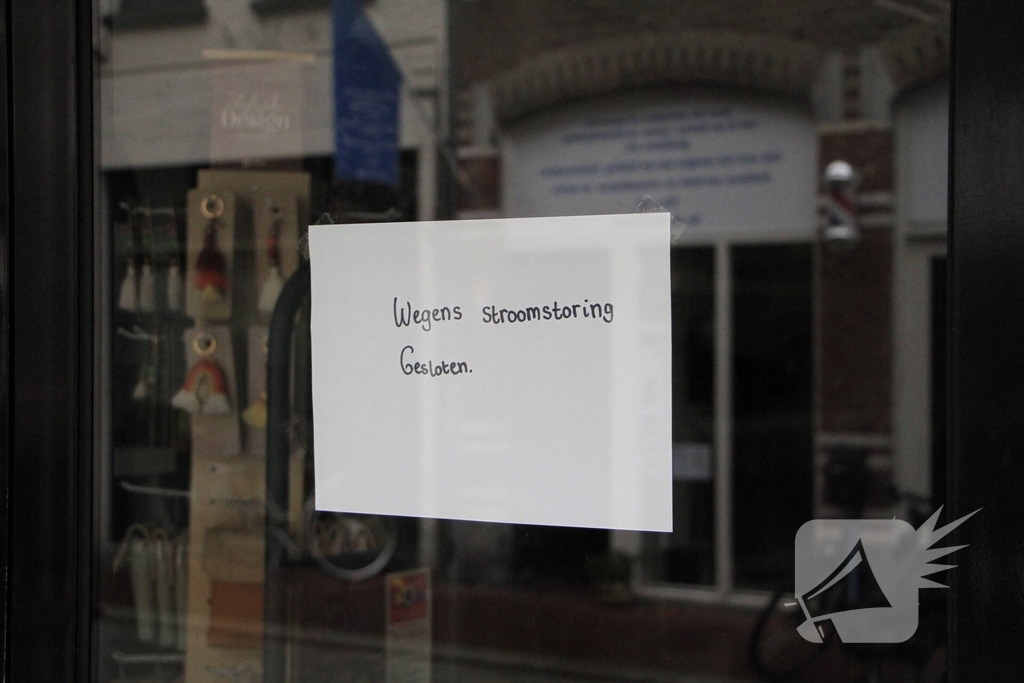 Stroomstoring sluit winkels tijdelijk