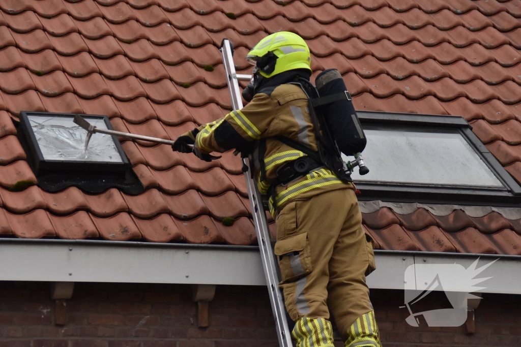 Woningbrand met grote rookontwikkeling