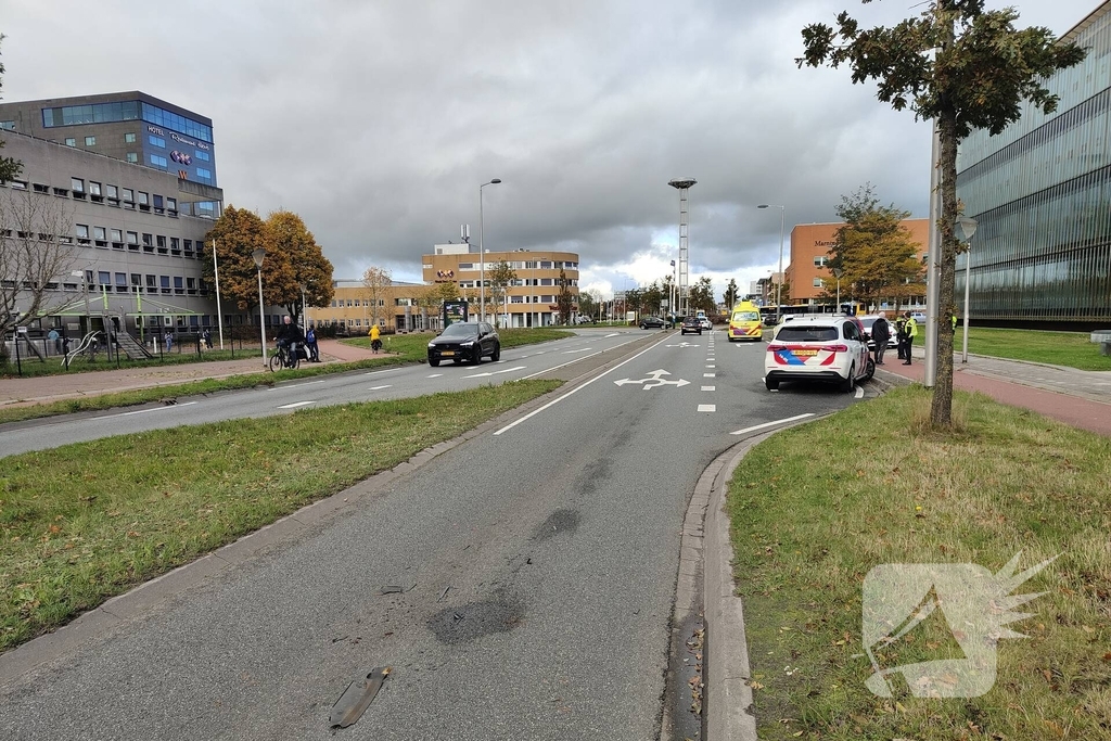 Lesauto betrokken bij ongeval met meerdere voertuigen