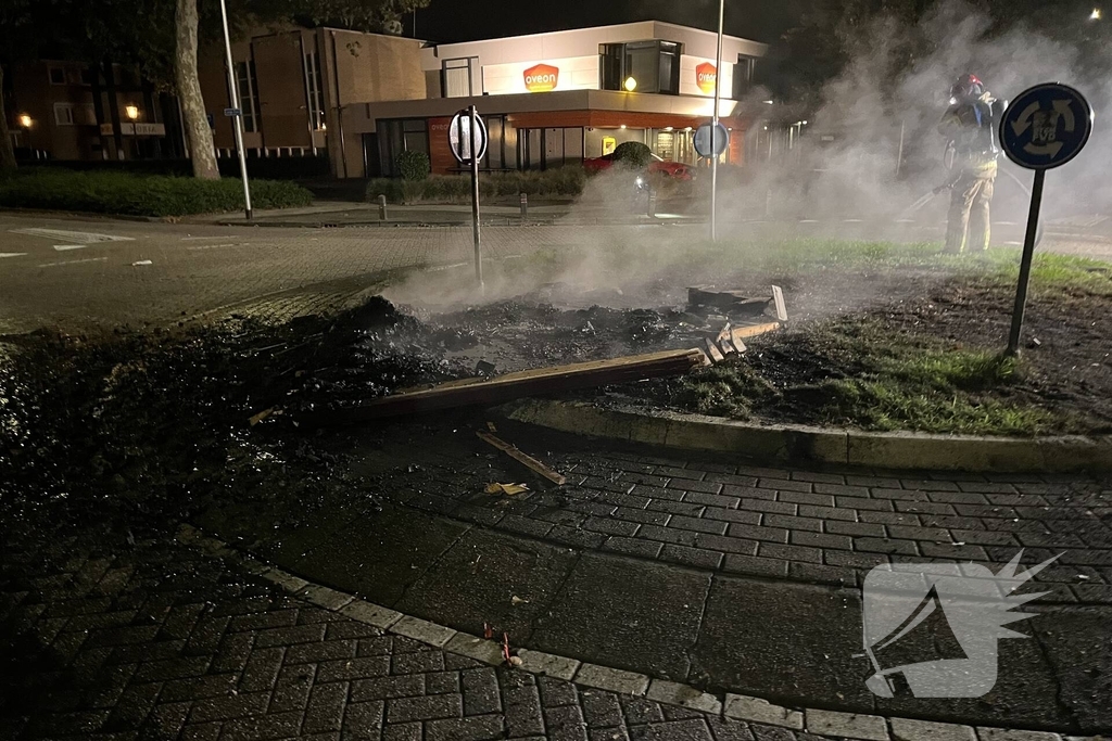 Opnieuw ongeregeldheden bij rotonde
