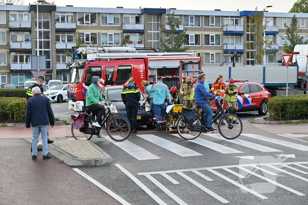Brandweer bevrijdt beknelde fietser