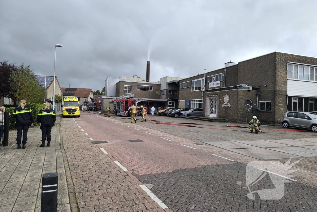 Industriebrand leidt tot grootschalige inzet