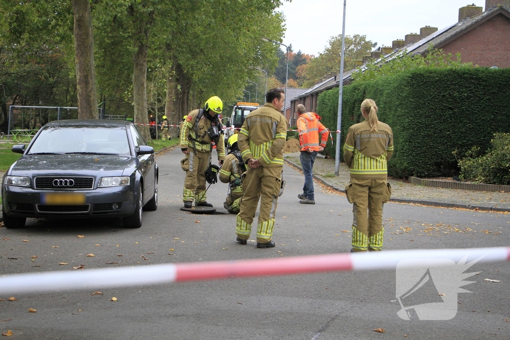 Forse gaslekkage in rioolstelsel gemeld
