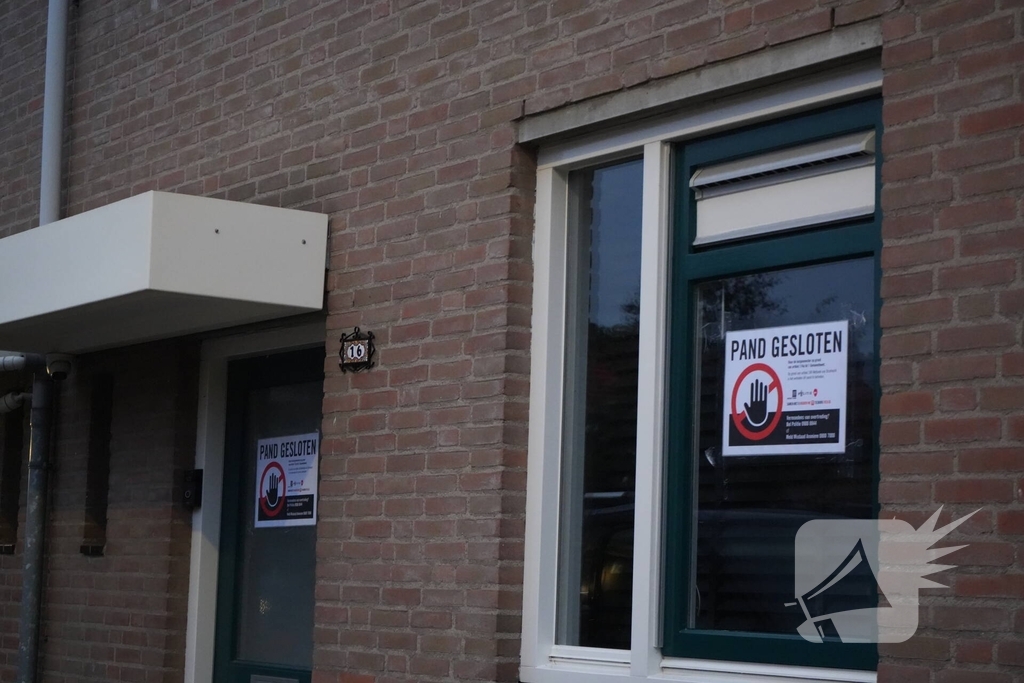 Woning gesloten na vermoedelijke aanslag