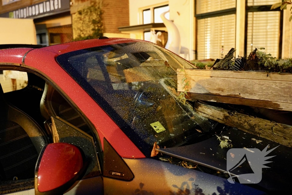 Ravage nadat voertuig in tuin belandt