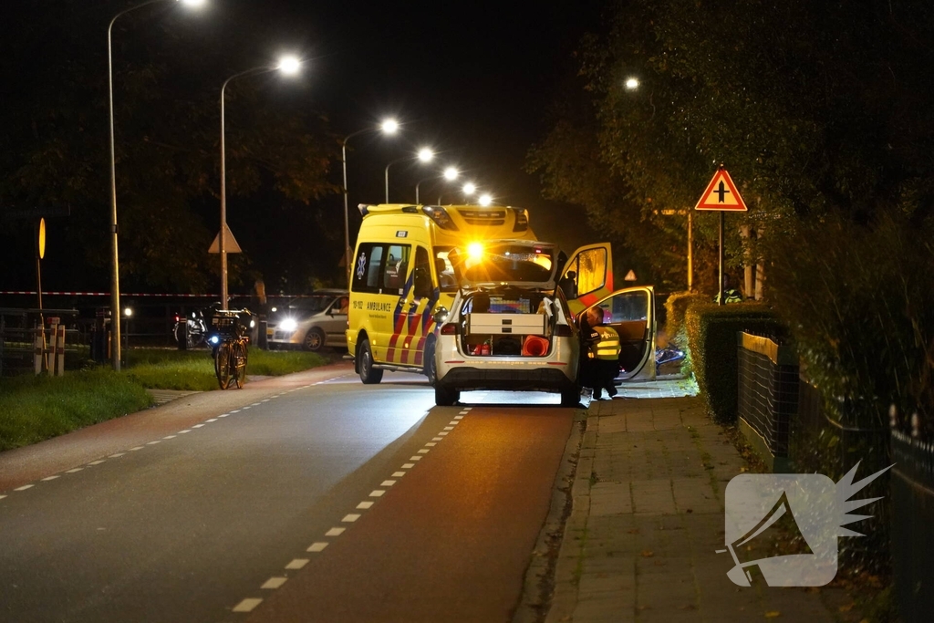Fietser aangereden door politieauto