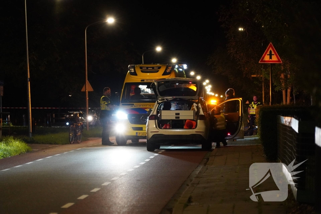 Fietser aangereden door politieauto