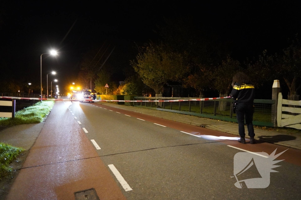 Fietser aangereden door politieauto