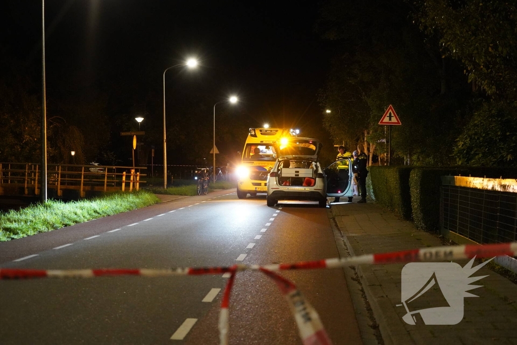 Fietser aangereden door politieauto